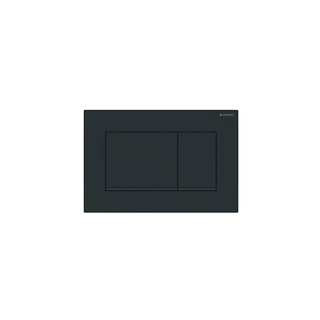 Placca Geberit SIGMA 30 anti impronta Nera opaca