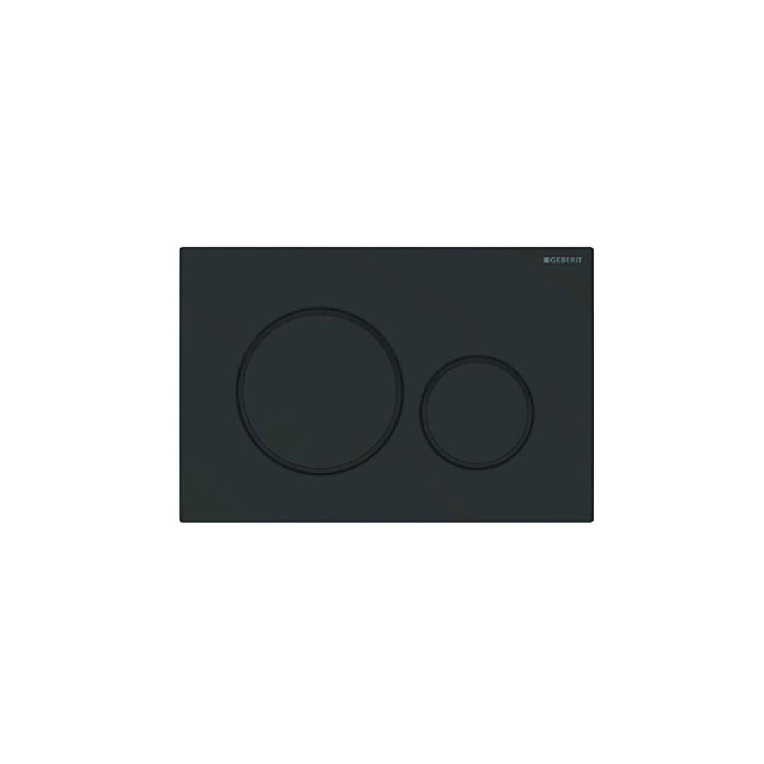 Placca Geberit SIGMA 20 anti impronta Nero opaco