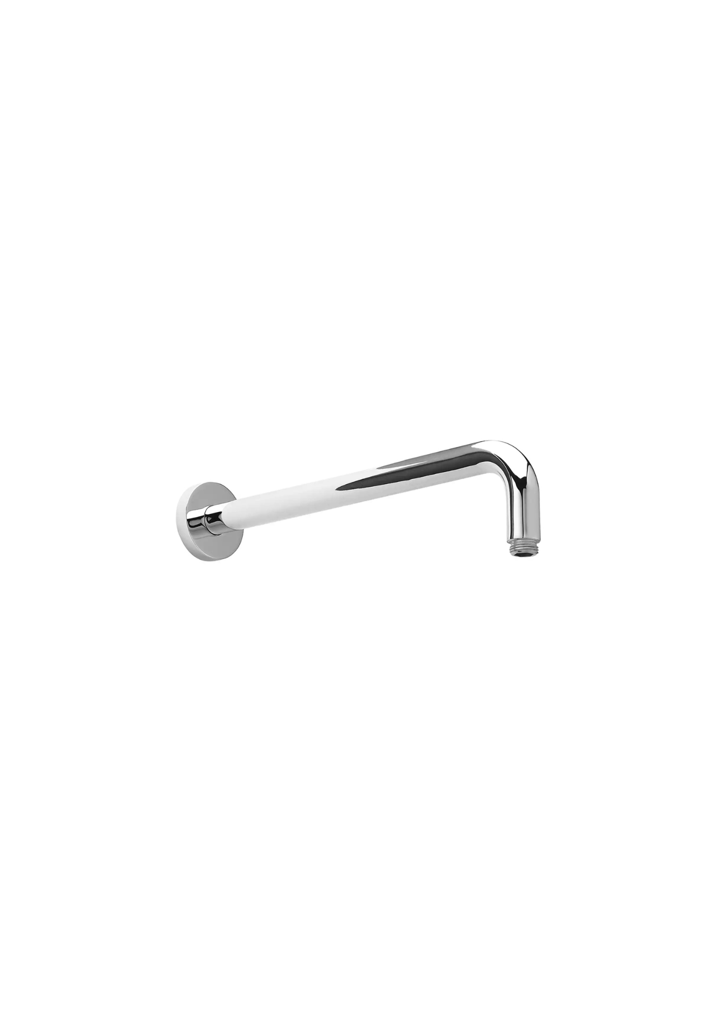 Braccio doccia tondo in ottone cromato 1/2