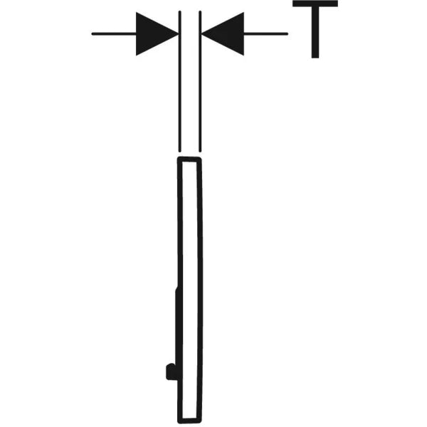 Placca Geberit SIGMA 30 Cromo/Satinata/Cromo