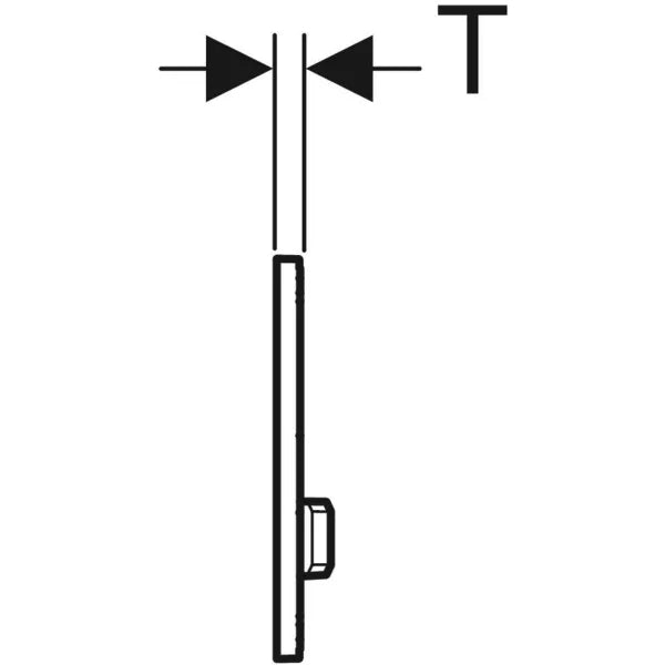 Placca Geberit SIGMA 20 Satinata/Cromo/Satinata