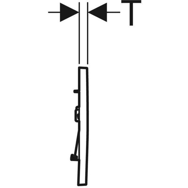 Placca Geberit SIGMA 30 Cromo/Satinata