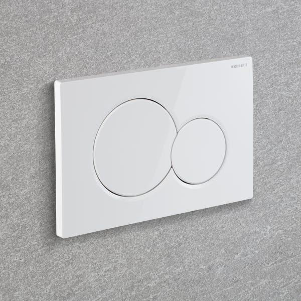 Placca Geberit SIGMA 01 bianca
