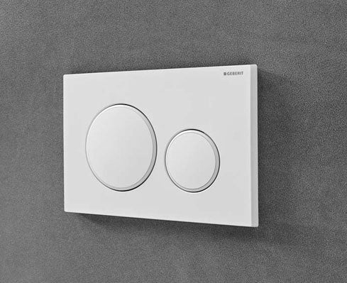 Placca Geberit SIGMA 20 Anti impronta Bianca