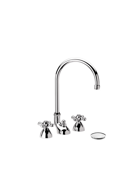 Batteria lavabo 3 canna alta fori Daniel Revival V5100