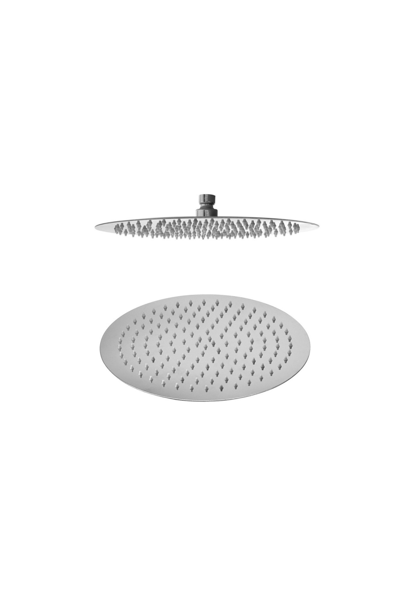 Soffione doccia tondo in acciaio inox modello Slim