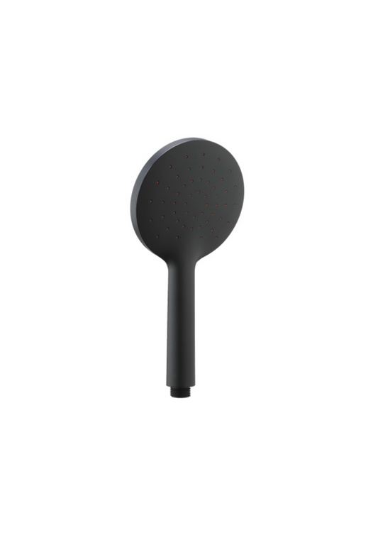 Doccetta tonda in abs nera opaca monogetto Carbon