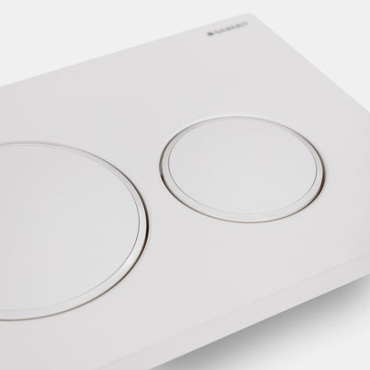 Placca Geberit SIGMA 20 ROUND Bianco/Bianco opaco/Bianco